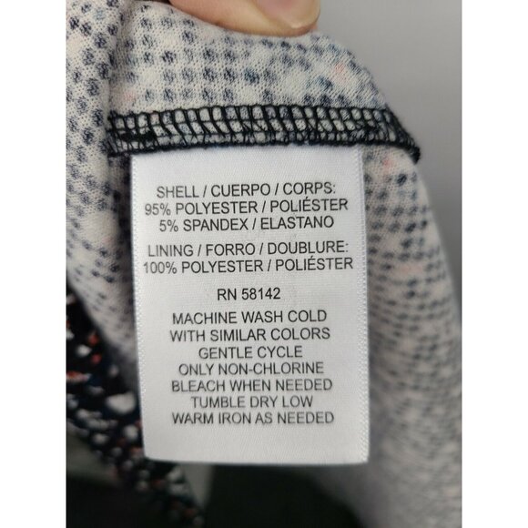 Wisp Womens Sleeveless Fit & Flare Dress Size 0 Black Multi Splatter V Neck - Picture 6 of 6